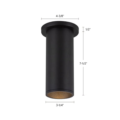 Lorna 8-in (3-in Dia.) Aluminum Flush Mount