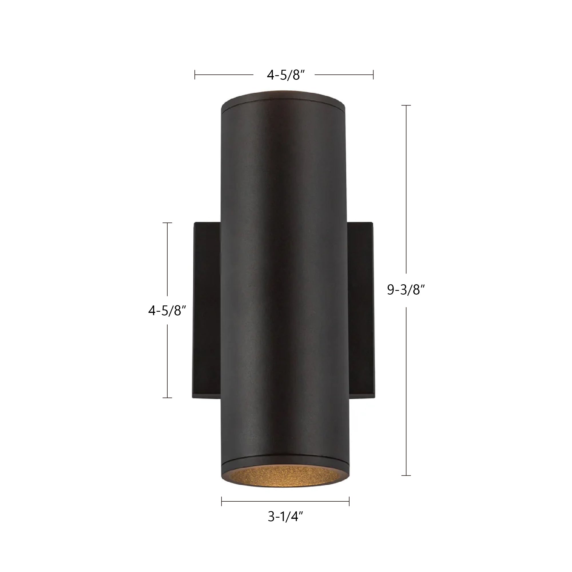 Lorna 9-in (3-in Dia.) Aluminum Up & Down Wall Sconce