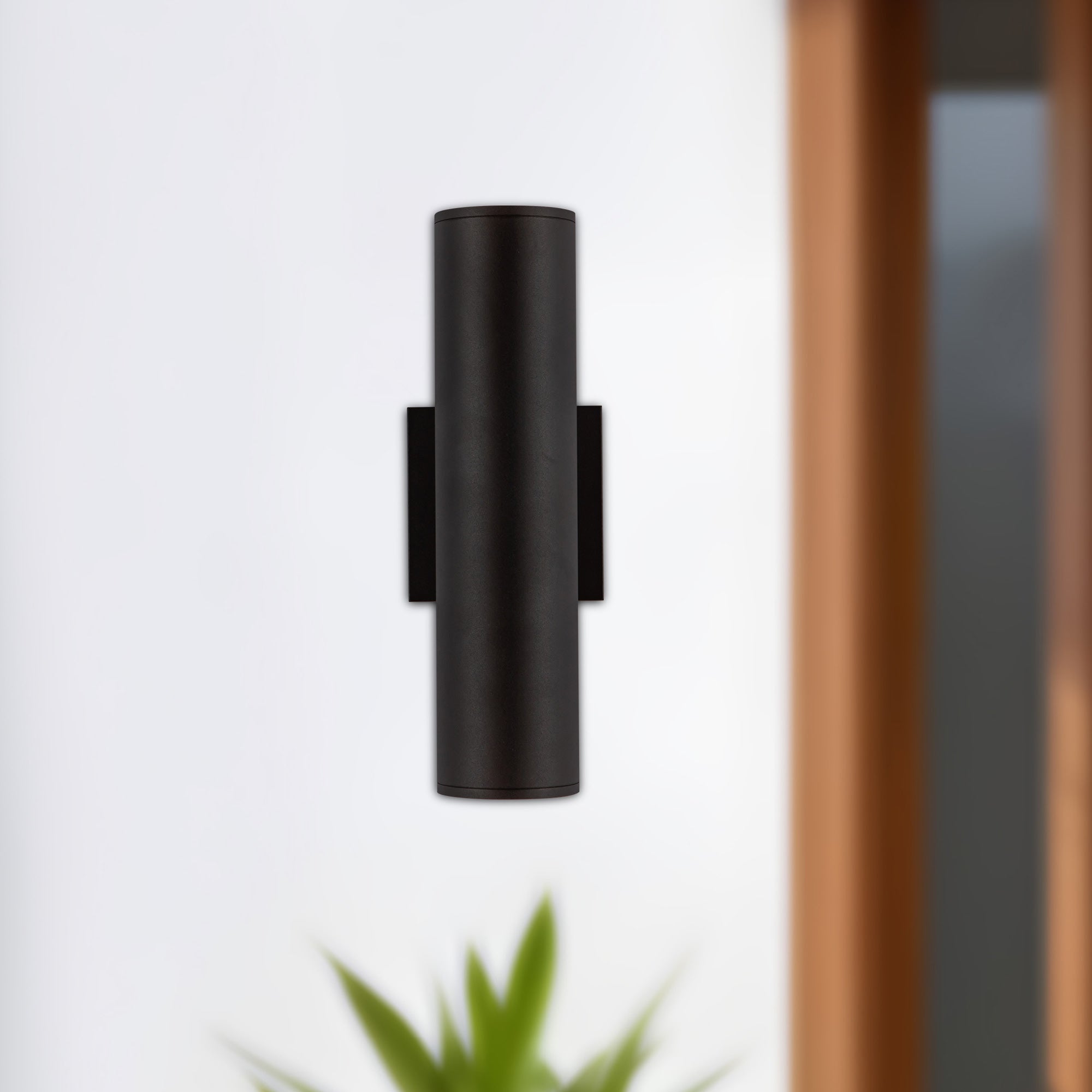 Lorna 12-in (3-in Dia.) Aluminum Up & Down Wall Sconce