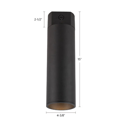 Lorna 15-in (4-in Dia.) Aluminum Flush Mount