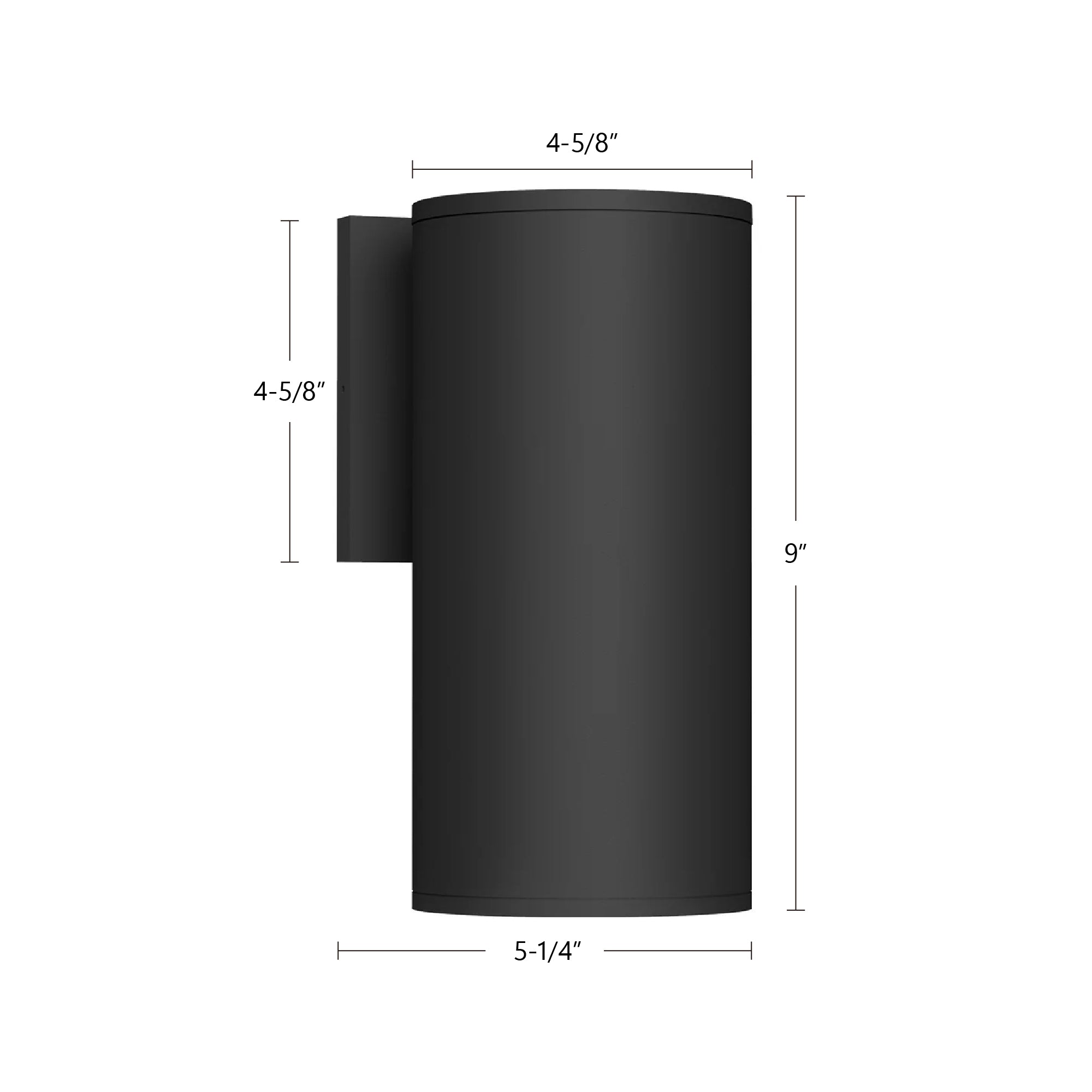 Lorna 9-in (4-in Dia.) Aluminum Outdoor Wall Sconce