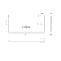 Laurence 41-in Steel Linear Pendant