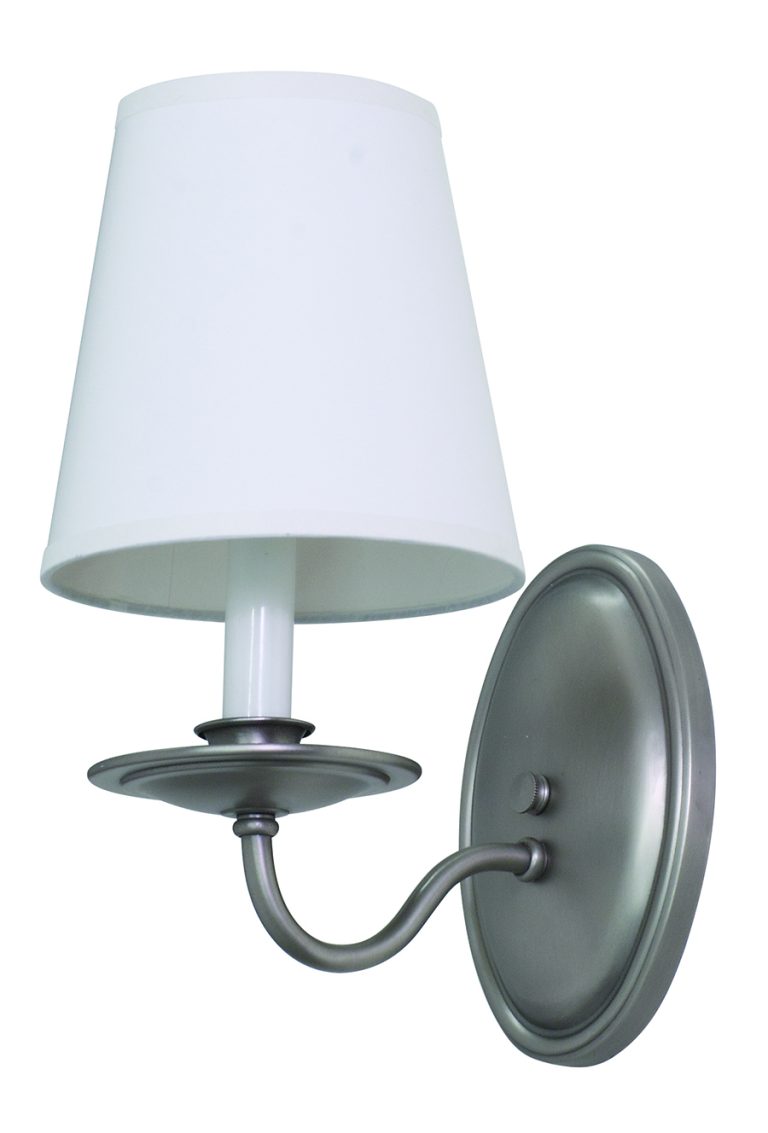 5-inch Lake Shore Satin Pewter 7 X 5 Wall Sconce