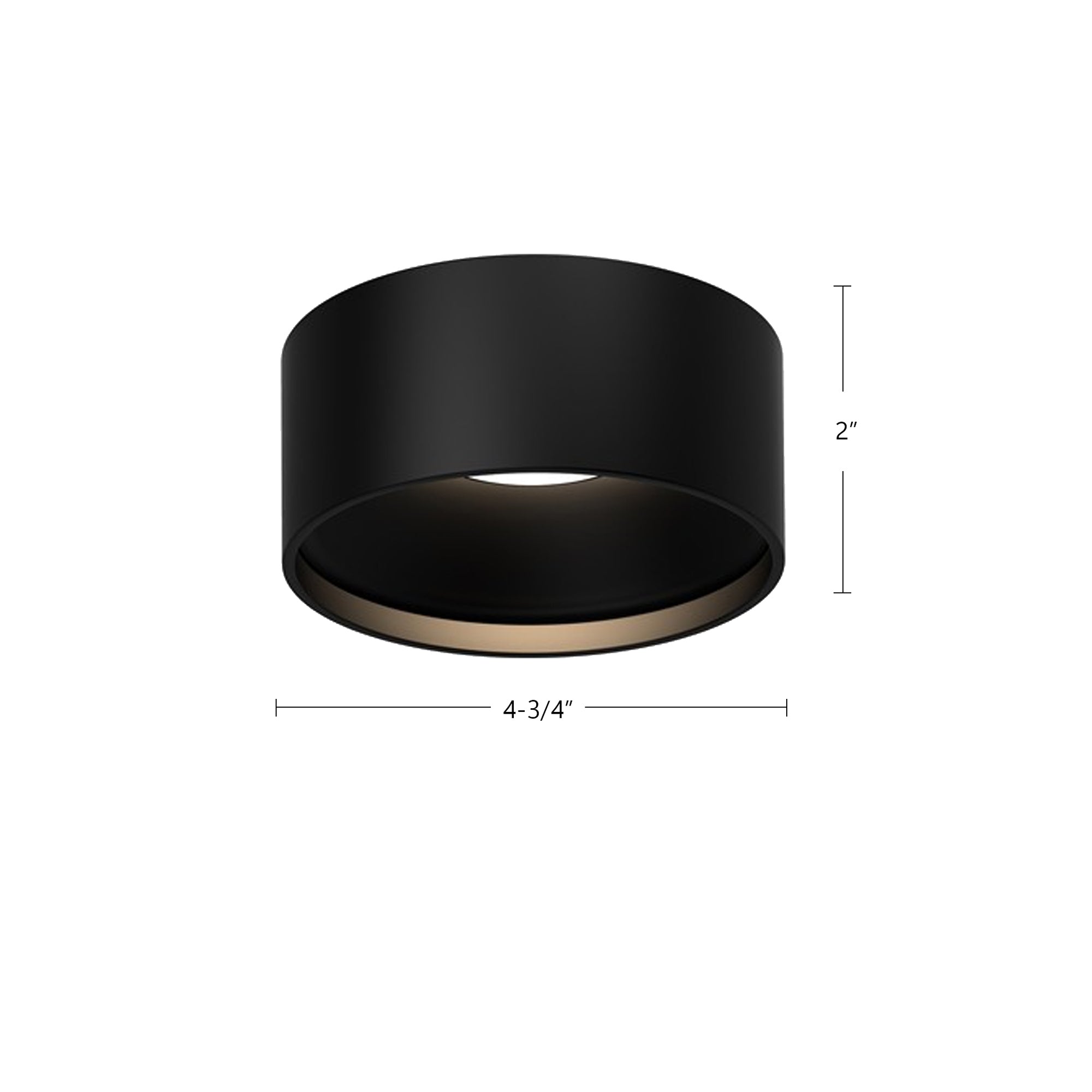 Lucci 5-in Aluminum Flush Mount