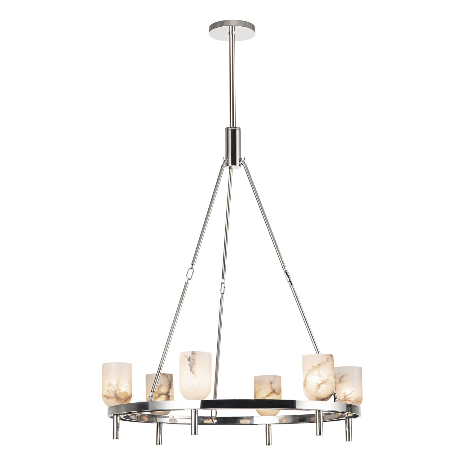 Lucian 32-in Steel Chandelier