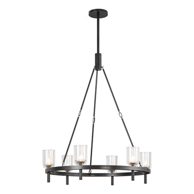 Lucian 32-in Steel Chandelier