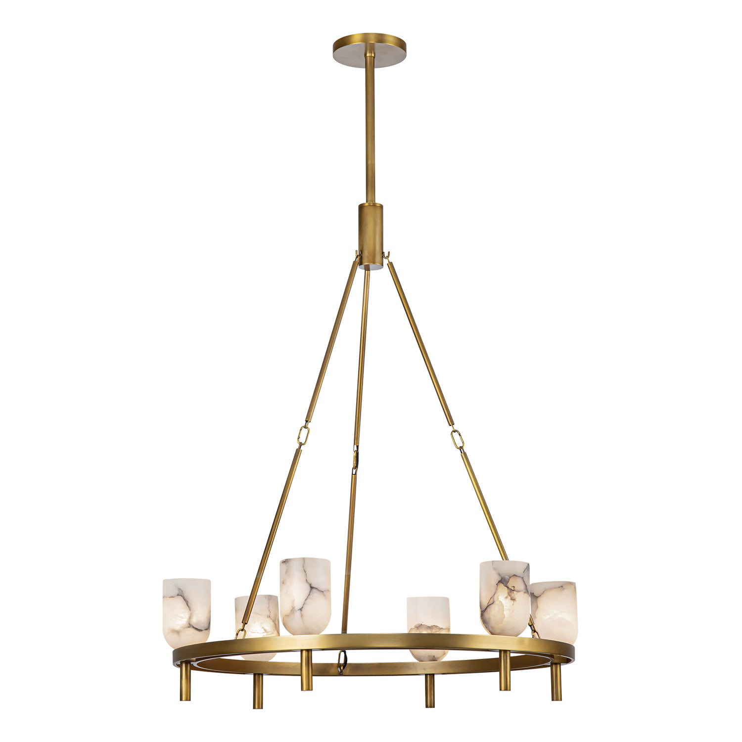 Lucian 32-in Steel Chandelier