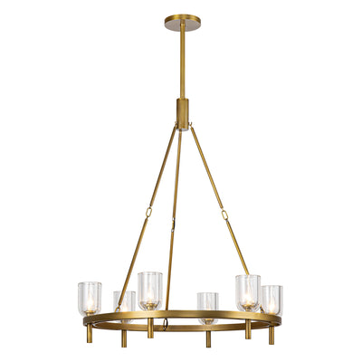 Lucian 32-in Steel Chandelier