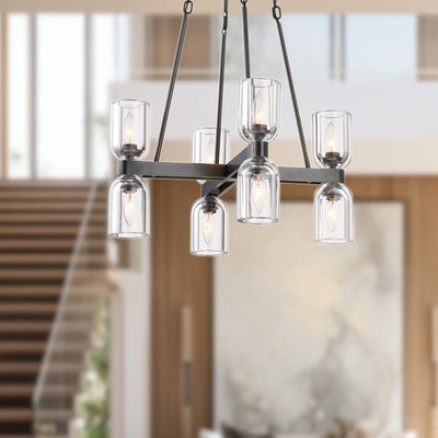 Lucian 22-in Steel Chandelier