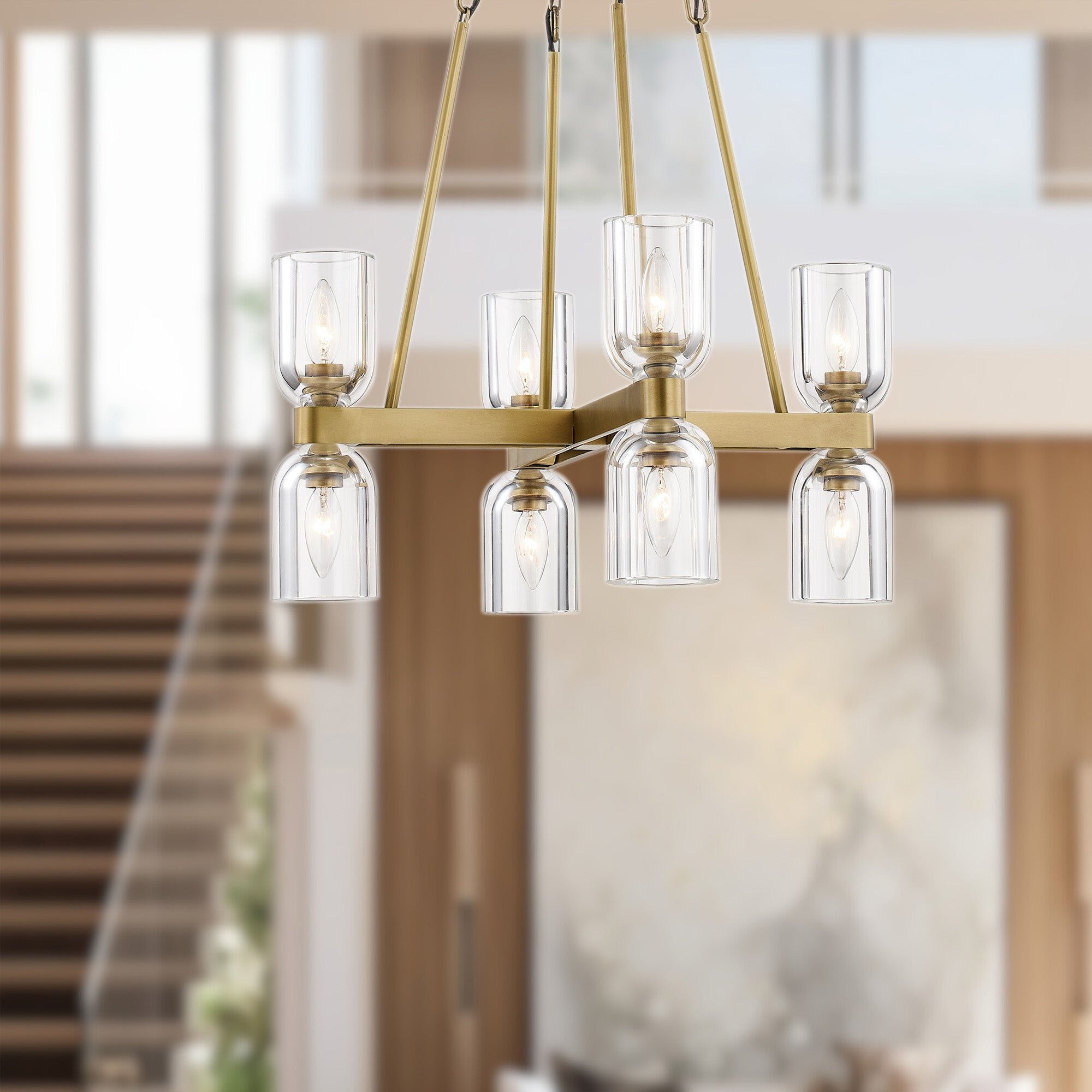 Lucian 22-in Steel Chandelier