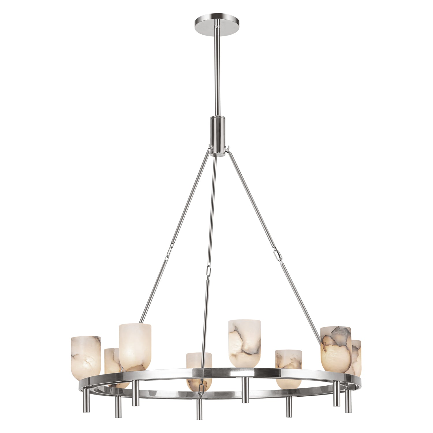 Lucian 36-in Steel Chandelier