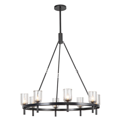 Lucian 36-in Steel Chandelier