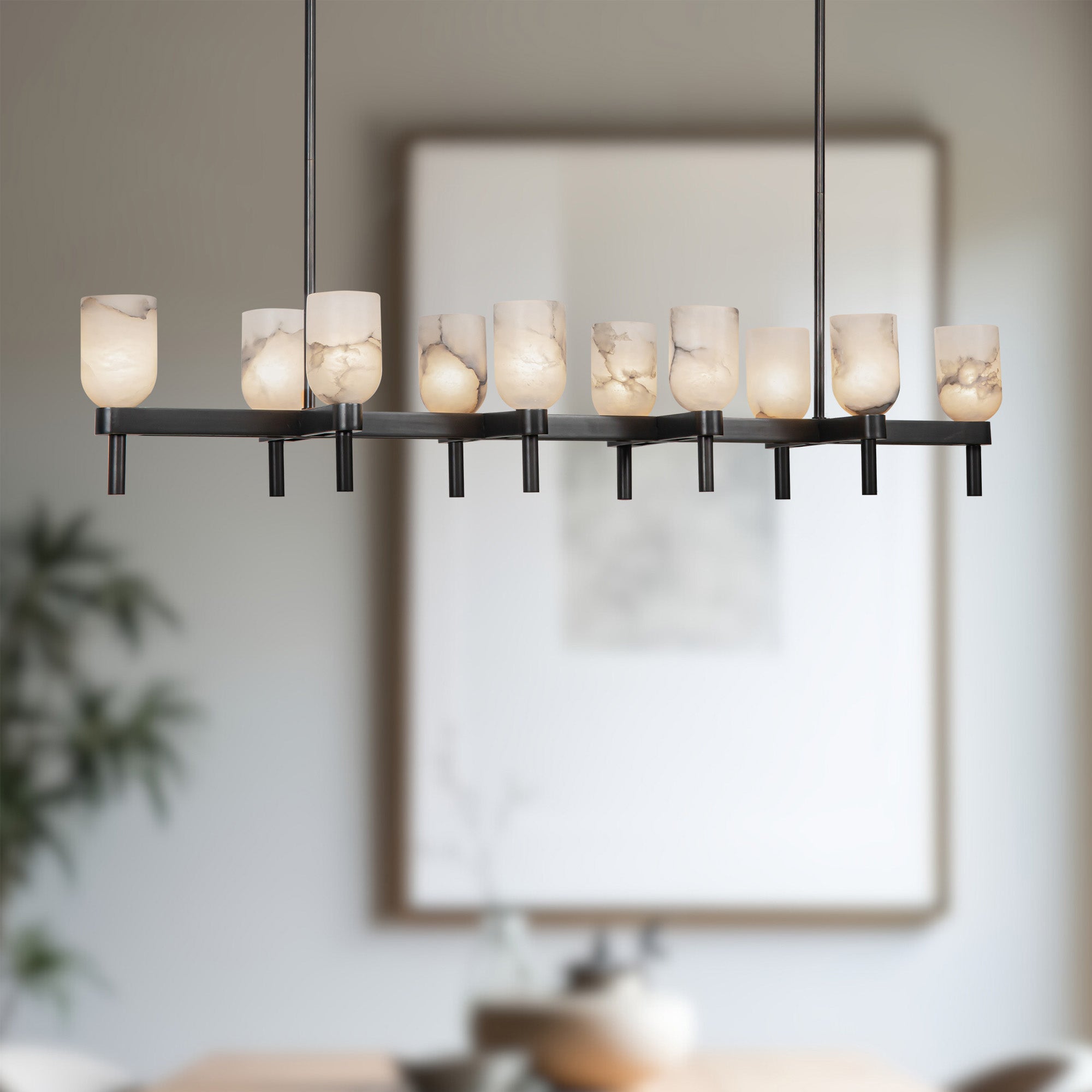 Lucian 52-in Steel Linear Pendant