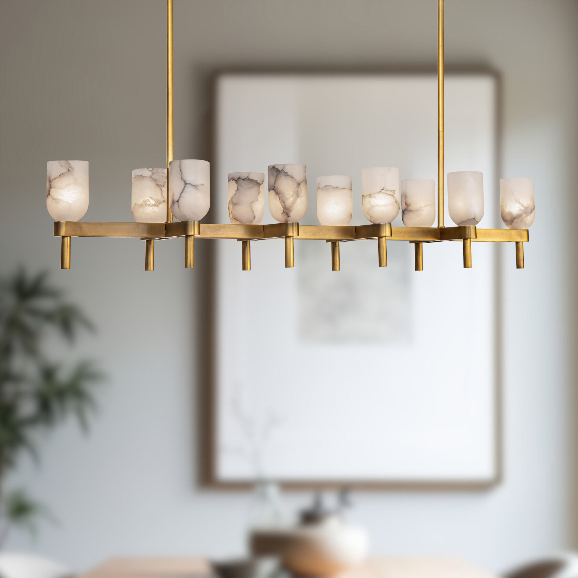 Lucian 52-in Steel Linear Pendant