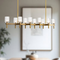 Lucian 52-in Steel Linear Pendant