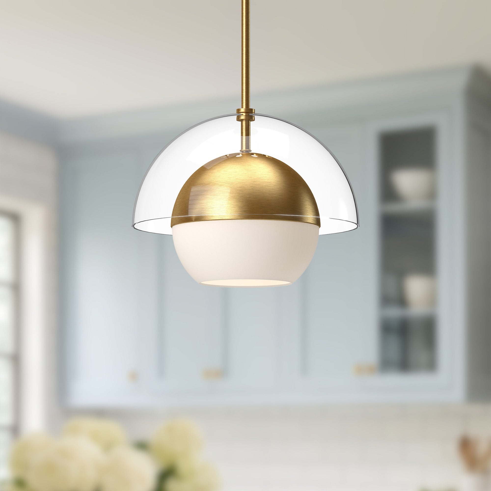 Lucy 12-in Steel Pendant