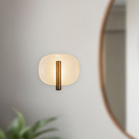 Lustre 9-in Aluminum Steel Wall Sconce