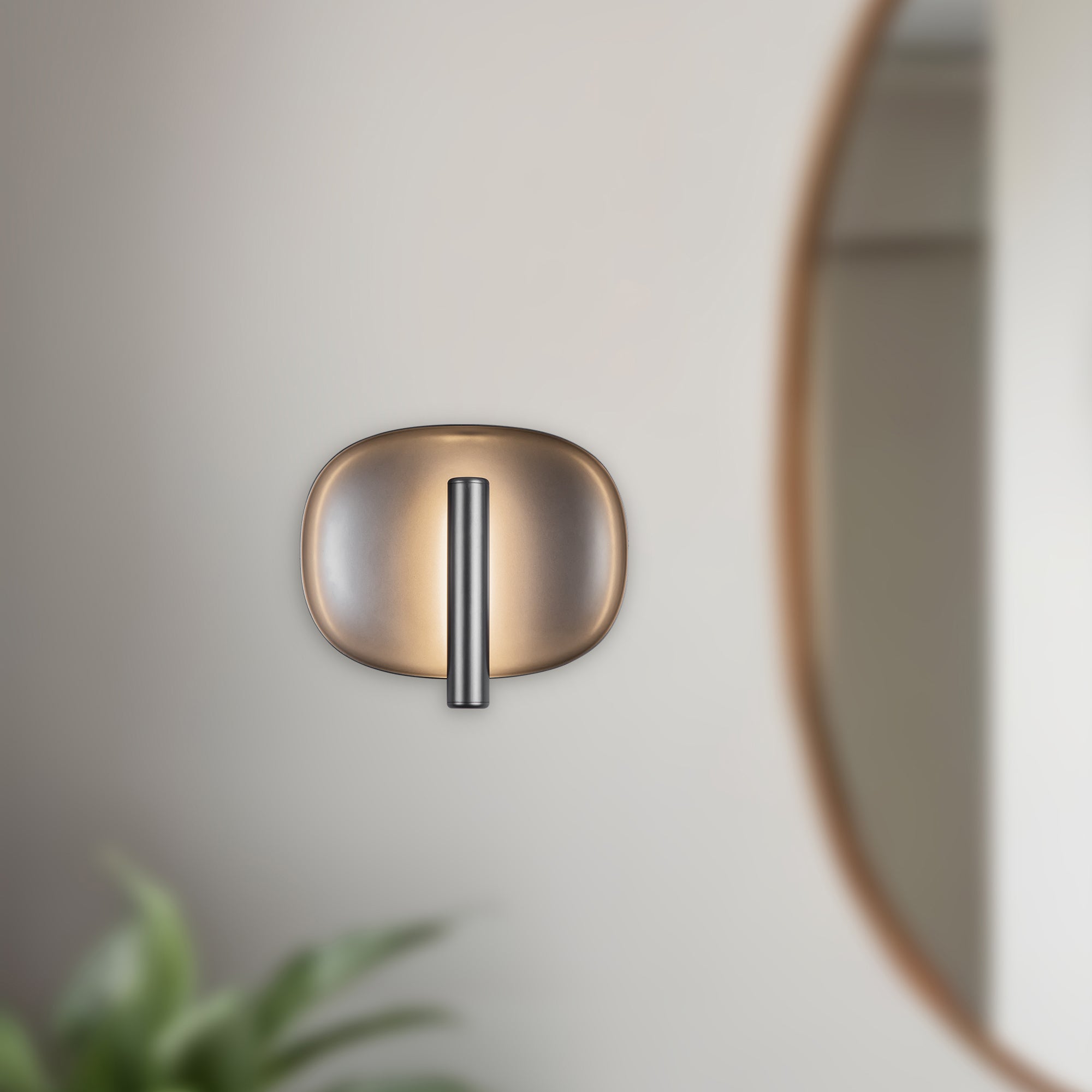 Lustre 9-in Aluminum Steel Wall Sconce