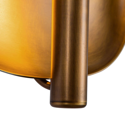 Lustre 9-in Aluminum Steel Wall Sconce
