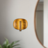 Lustre 9-in Aluminum Steel Wall Sconce
