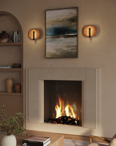 Lustre 9-in Aluminum Steel Wall Sconce
