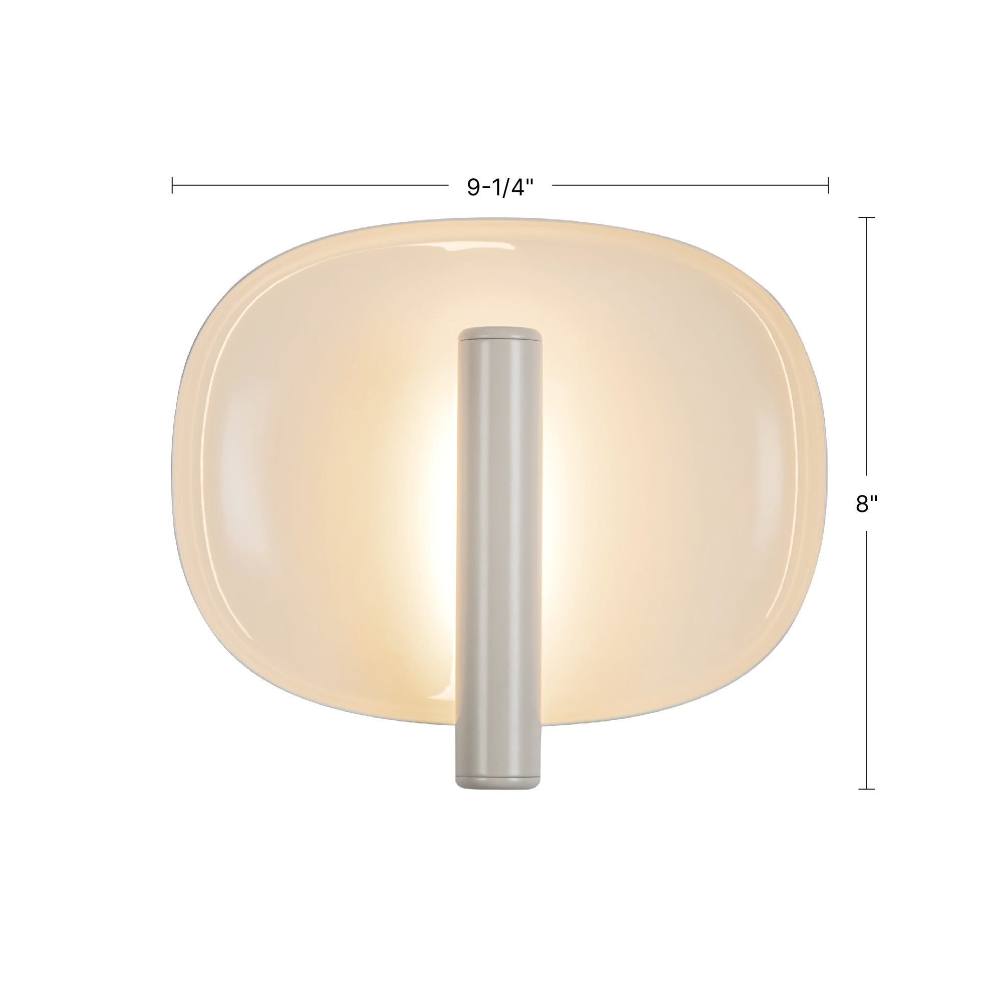 Lustre 9-in Aluminum Steel Wall Sconce