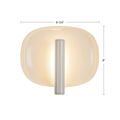 Lustre 9-in Aluminum Steel Wall Sconce