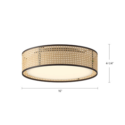 Lyla 16-in Steel Flush Mount