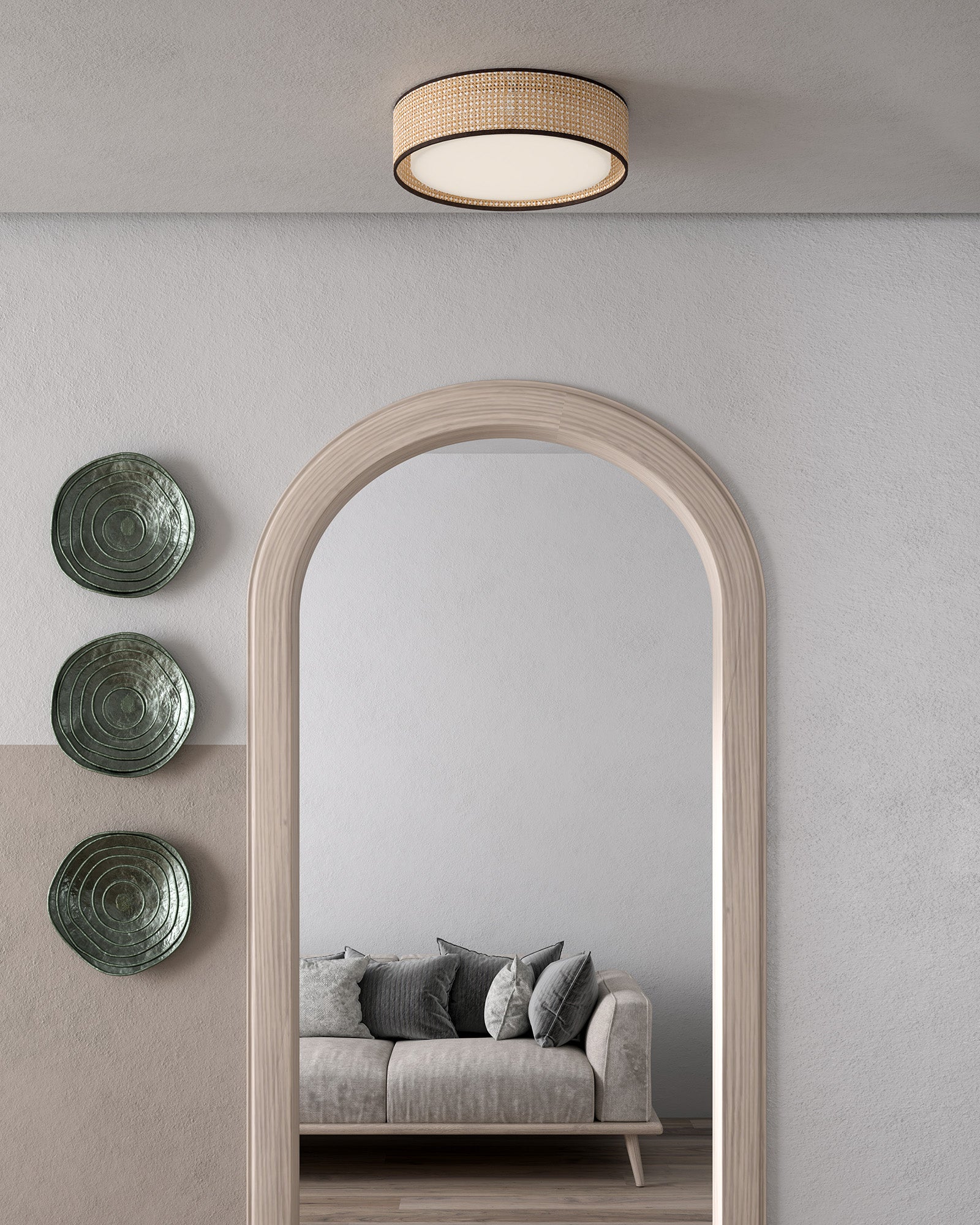 Lyla 20-in Steel Flush Mount