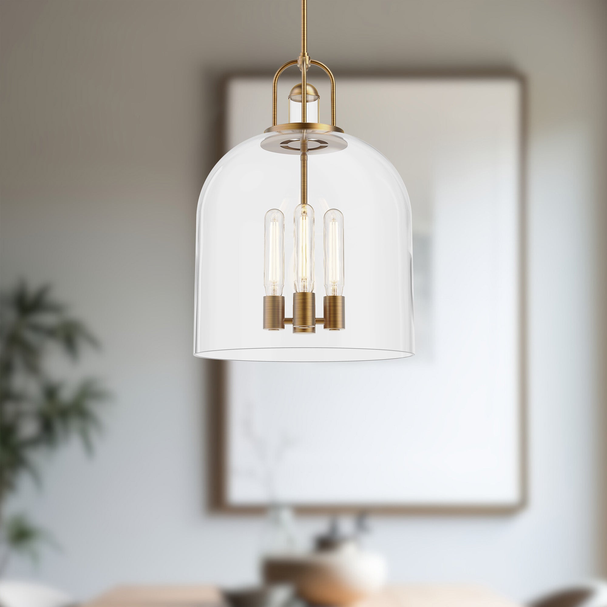 Lancaster 16-in Steel Pendant