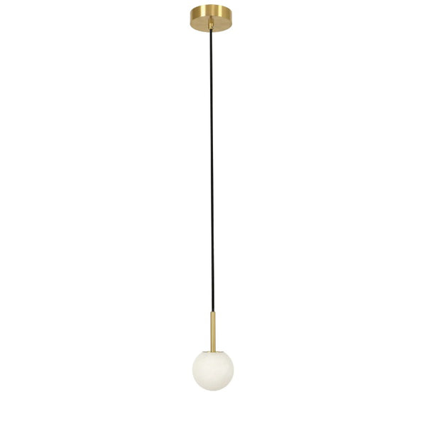 Lucent 1 light brass pendant light with 4 inch Spanish alabaster shade, G9 socket, from Modern Lights