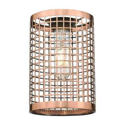 Downtown Urban Metal Shade Antique Brass Steel
