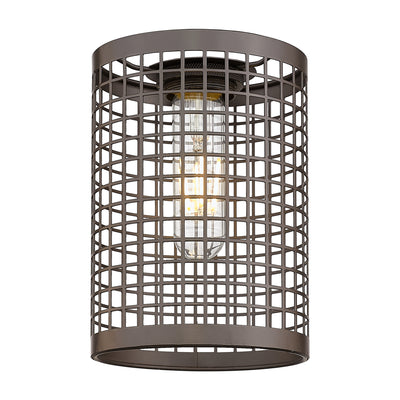Downtown Urban Metal Shade Antique Brass Steel