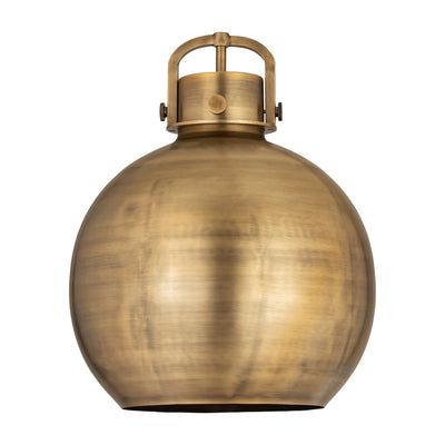 Downtown Urban Metal Shade Brushed Brass Steel