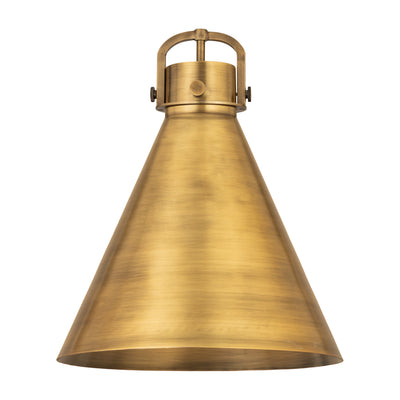 Downtown Urban Metal Shade Brushed Brass