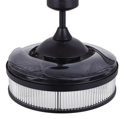 Corbelle 48 Inch 3 Light Antique Black Fan with Retractable Blades