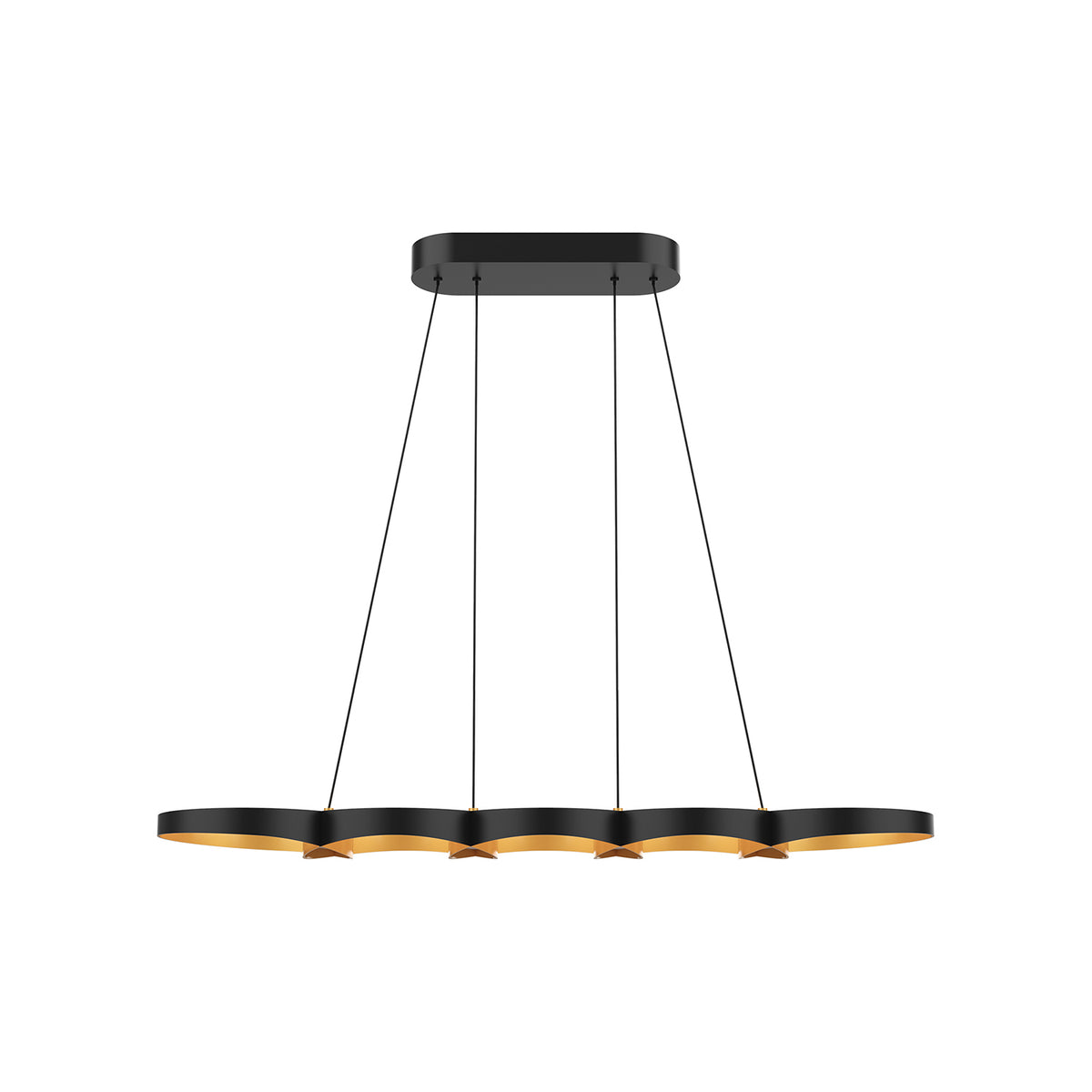 Maestro 38-in Steel Linear Pendant