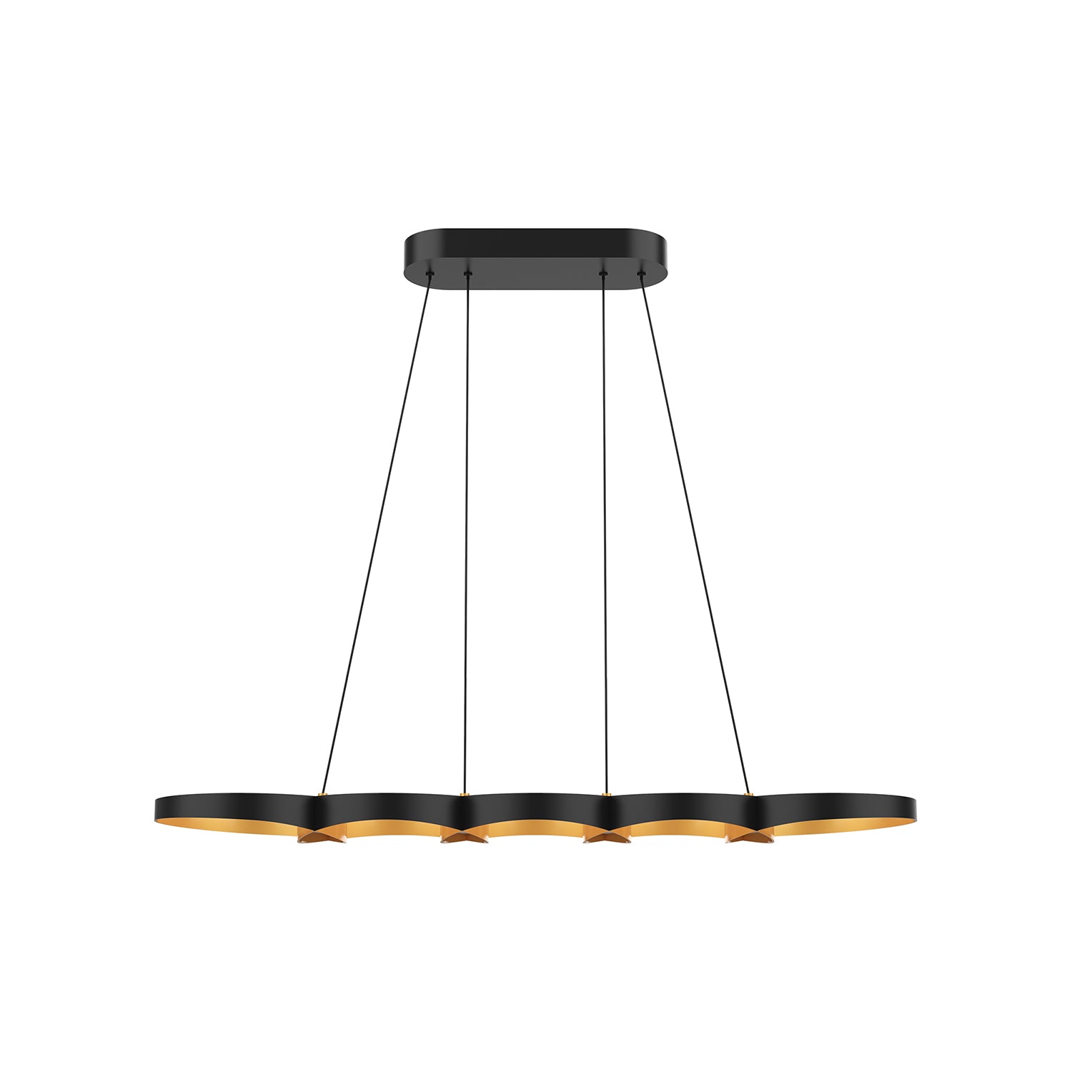Maestro 38-in Steel Linear Pendant