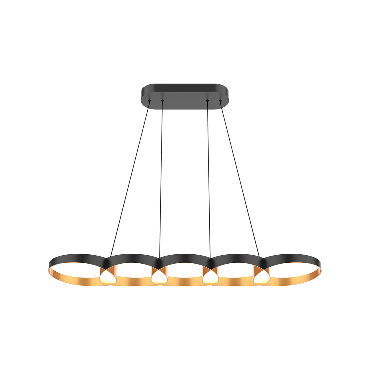 Maestro 38-in Steel Linear Pendant