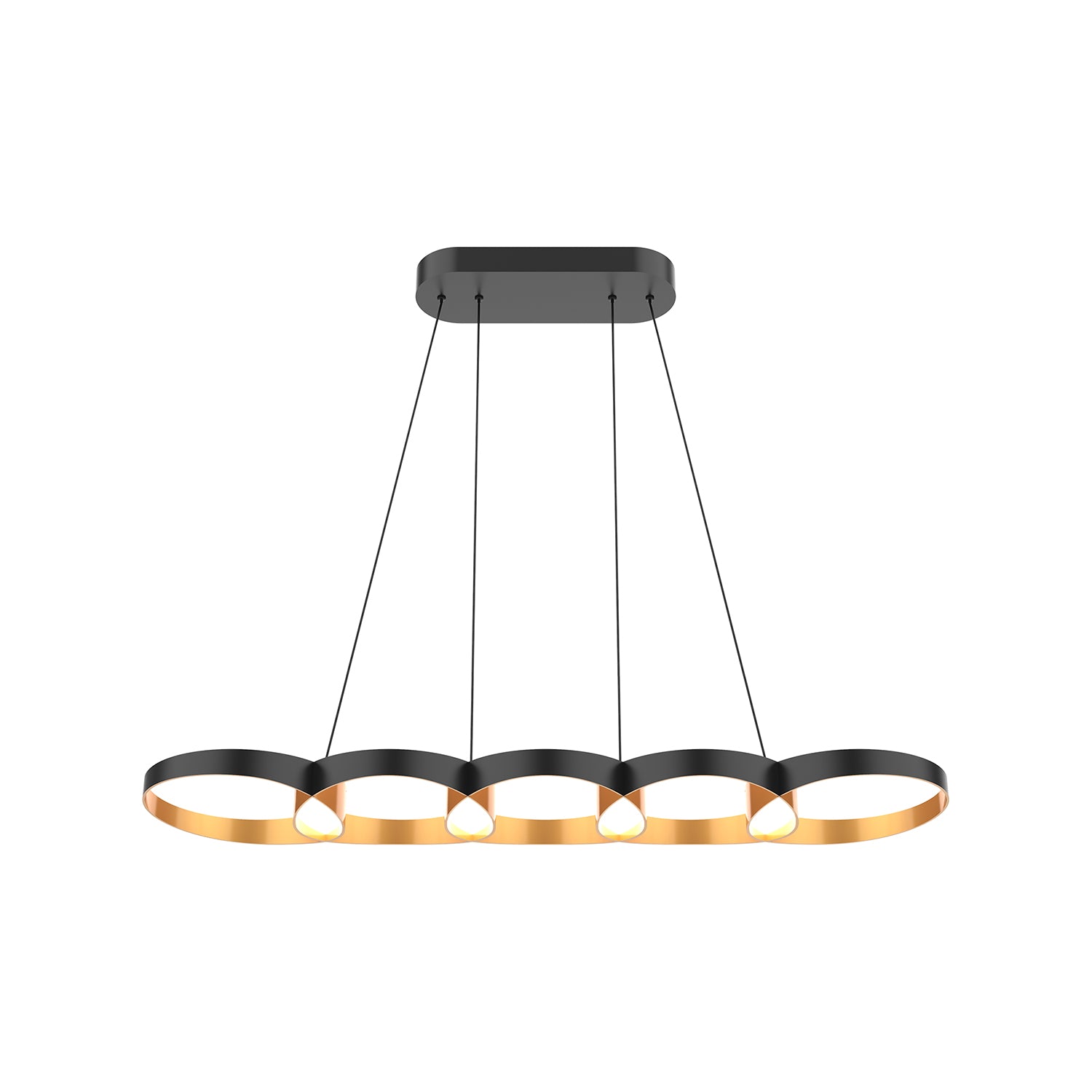 Maestro 38-in Steel Linear Pendant