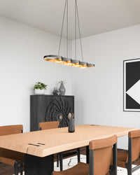 Maestro 38-in Steel Linear Pendant