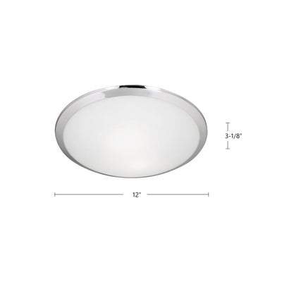 Malta 12-in 1 Light Steel Flush Mount