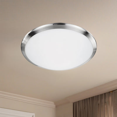 Malta 12-in Steel Flush Mount
