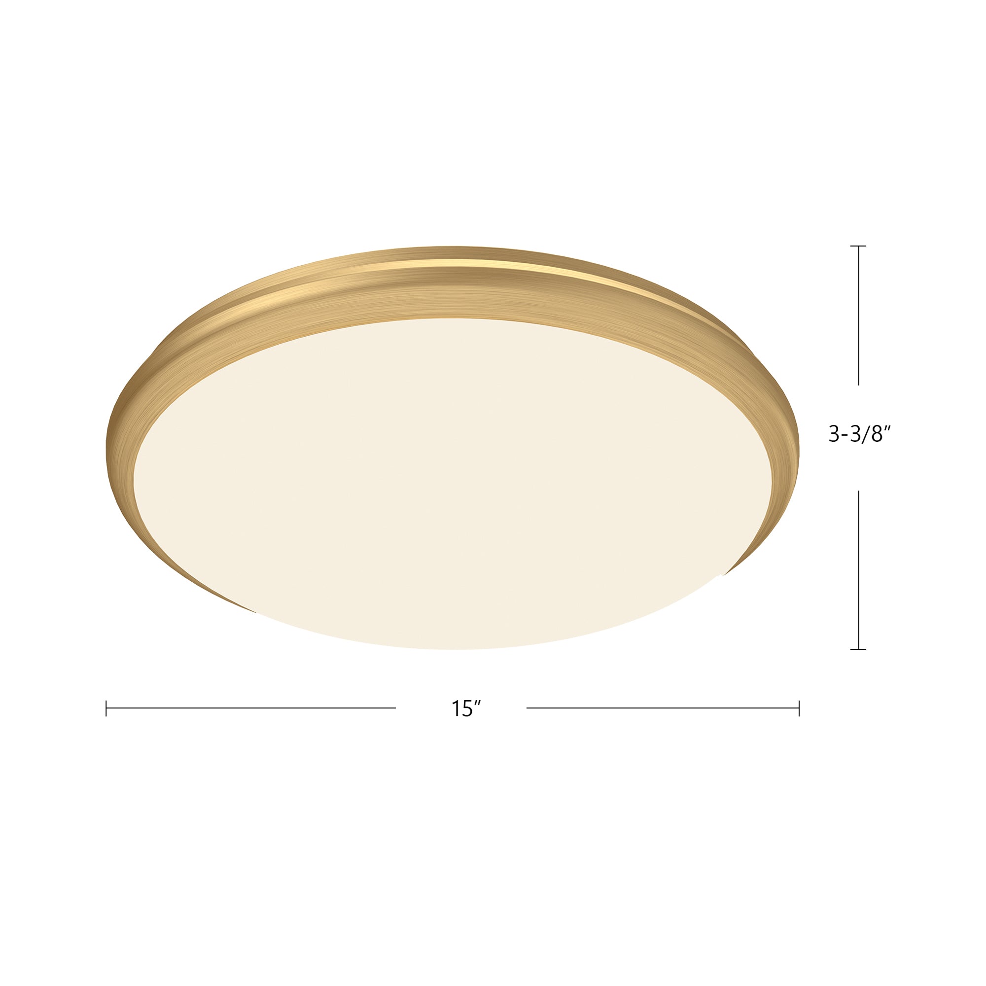 Malta 15-in Steel LED Flush Mount