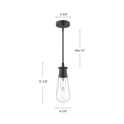 Marcel 4-in Steel Outdoor Pendant