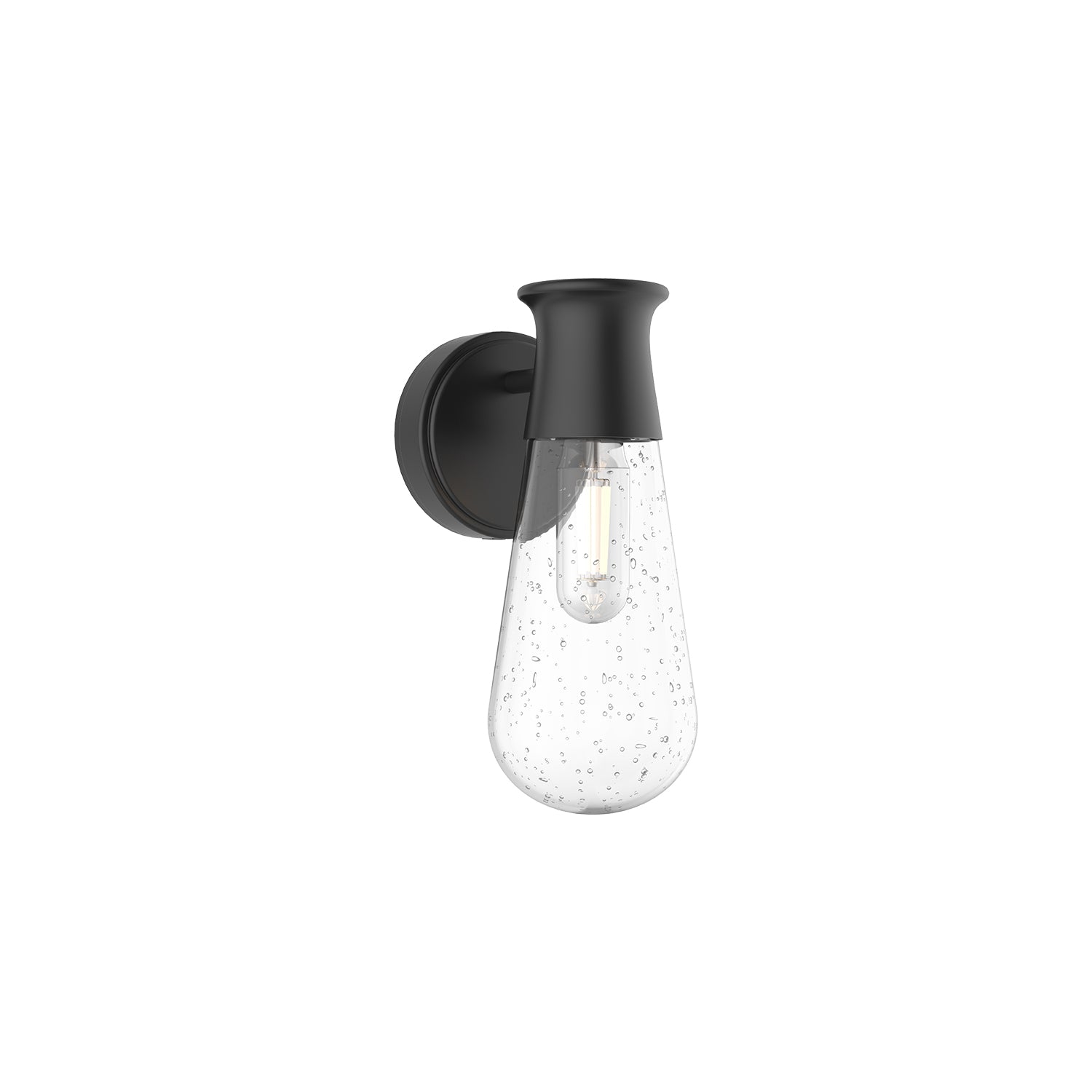 Marcel 5-in Black Outdoor Wall Sconce