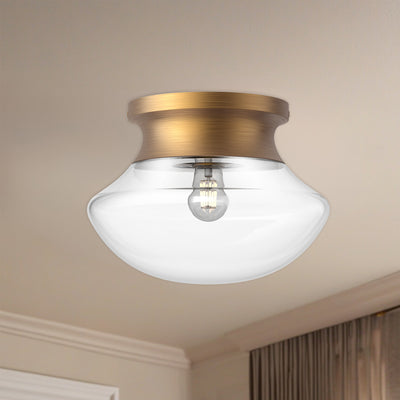 Marcel 11-in Steel Flush Mount