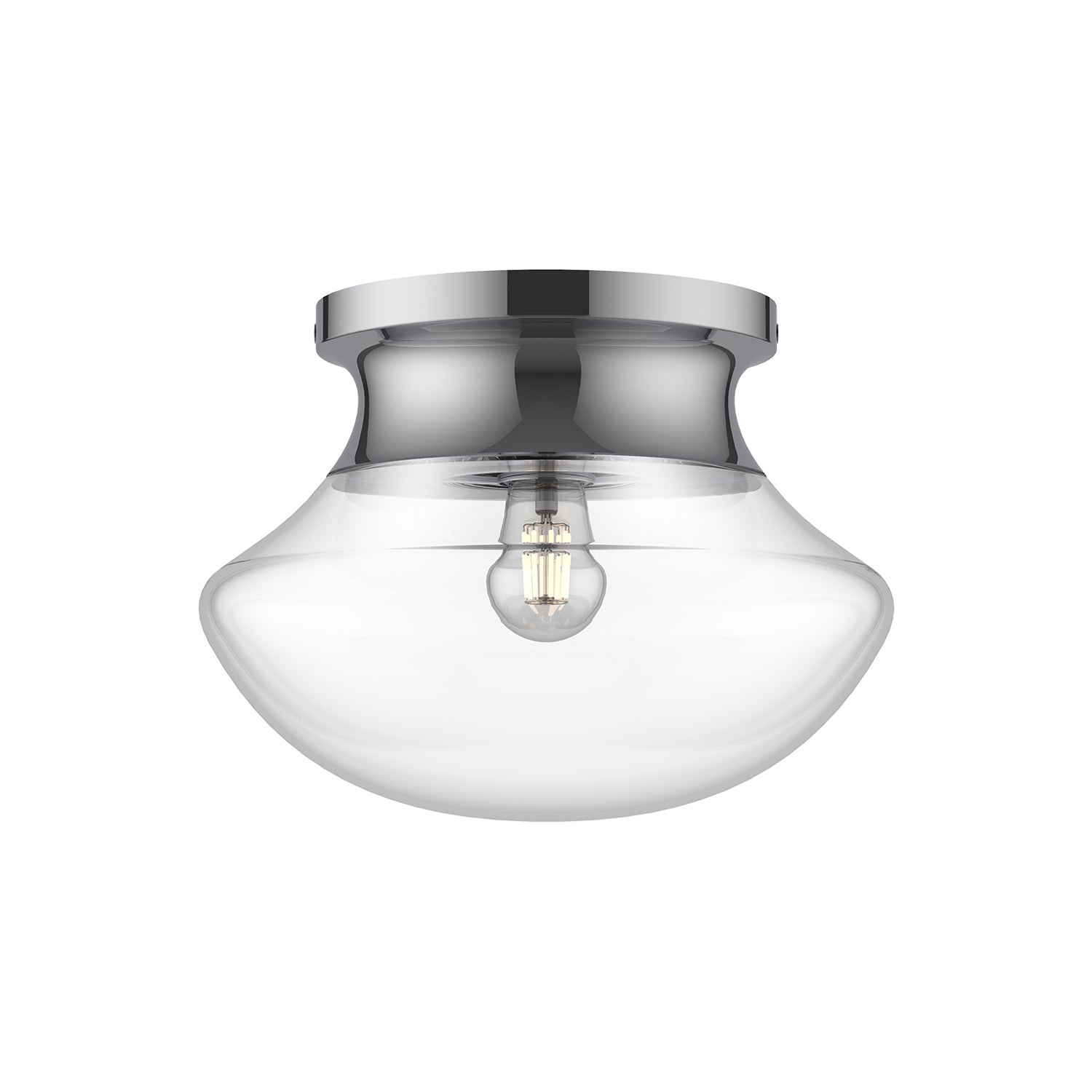 Marcel 11-in Steel Flush Mount