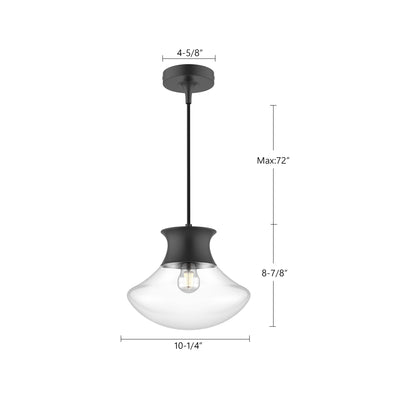 Marcel 11-in Steel Pendant