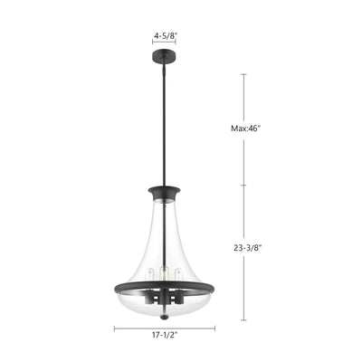 Marcel 18-in Steel Pendant
